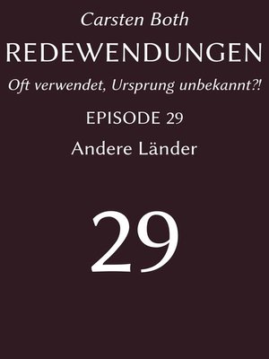 cover image of Redewendungen